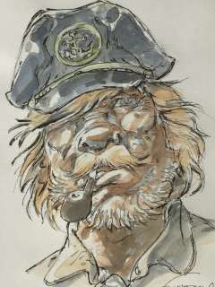 Hermann | Hermann - Dessin original couleur - Barney Jordan | Catawiki