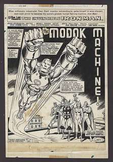 IRON MAN Issue #74 Splash Page | ComicConnect