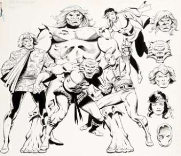 Luke McDonnell Who‘s Who: The Definitive Directory of the DC Universe #22 Suicide Squad Illustration -