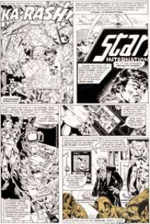 Michael Golden and Armando Gil The Avengers Annual #10 Story Page 9 Original Art (Marvel, 1981). Captain -