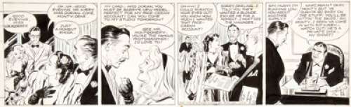 Alex Raymond Rip Kirby #14 Daily Comic Strip Original Art dated 3-18-46 (King Features Syndicate, 1946)....