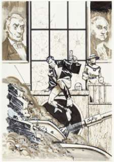 Howard Chaykin - American Flagg #14 Cover Original Art (First, 1984).