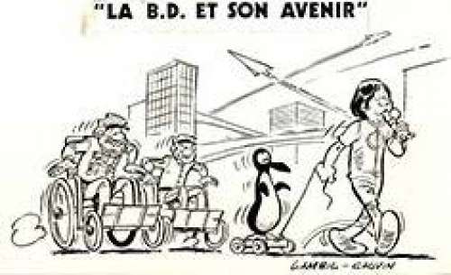 Lambil, Willy | LES TUNIQUES BLEUES Dessin original à l’encre de Chine "la | Cornette de St Cyr