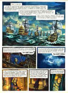 MICOL, HUGUES - BONNEVAL PACHA Planche originale à l‘encre de chine et gouache,