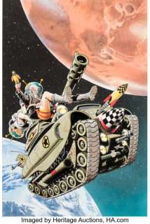 Brian Bolland - Tank Girl Apocalypse #3 Cover Painting Original Art (DC/Vertigo, 1996).