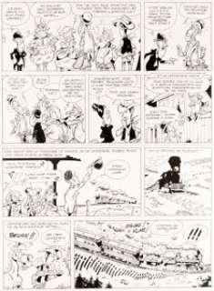 Achdé - Les Aventures de Lucky Luke, L‘Homme de Washington #3 Planche 29 (Lucky Comics, 2008). Achdé Les Aventures de Lucky Luke, L‘Homme de Washington #3 Story Page 29 Original Art (Lucky Comics, 2008).