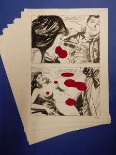 Birago Balzano | Stregoneria n. 1 - Birago Balzano - 10x Tavole Originali Erotiche "La macchina mangiacarne" - Page volante - Exemplaire unique - (1984) | Catawiki