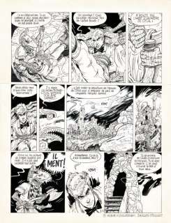 Bouüaert, Thierry | Bouüaert, Thierry - Planche originale - Edmund Bell T5 - Le Train Fantôme - (1993) | Catawiki