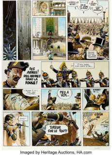 Christian Rossi W.E.S.T, Le 46e Etat #4 Story Page 48 Original Art (Dargaud, 2008)....