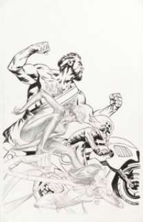 Marvel Artist - Julian Tedesco Solo #1 Variant Cover Original Art (Marvel, 2016)....