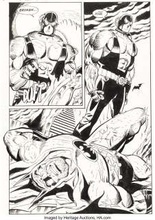 Aparo, Jim - Jim Aparo and Dick Giordano Batman #497 Story Page 22 Original Art (DC, 1993)....