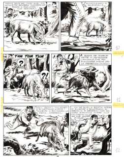 Ferri, Gallieno - | Ferri, Gallieno - 2x Tavole Originali - Zagor #289 "La collina sacra" - (1989) | Catawiki