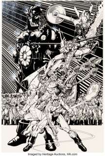 Adams, Arthur - Arthur Adams Micronauts Unpublished Pin-Up Original Art (Marvel, 1983)...