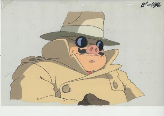 Studio Ghibli - Porco Rosso, celluloïd de production original (Studio Ghibli, 1992)