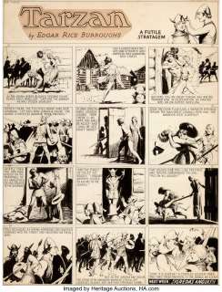 Foster, Hal | Hal Foster Tarzan #229 Sunday Comic Strip Original Art dated 7-28-35 (King Features Syndicate, 1935).... | Heritage