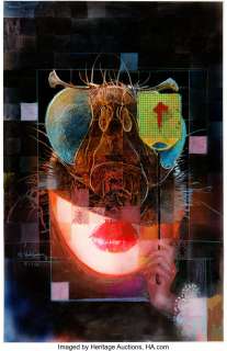 Sienkiewicz, Bill | Bill Sienkiewicz Fly In My Eye Cover Painting Original Art (Arcane Comix, 1988).... | Heritage