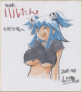 Kenji Yamamoto Hand-Drawn Color Shikishi"trash" | Mandarake (Big Web)