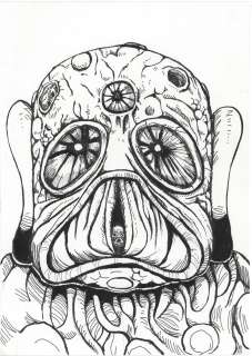 NAGARE Ankoku (Dark) Entertainment Hand-Drawn Illustration "Jigoku Majin" | Mandarake (Big Web)