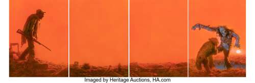 Corben, Richard - Richard Corben Vic and Blood: The Continuing Adventures of a Boy and His Dog Harlan Ellison Quadtych Cover Origina...