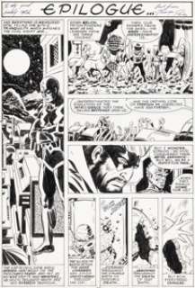 Pérez , George - George Pérez and Fred Kida The Inhumans #2 Story Page 18 Original Art (Marvel, 1975)....