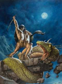 Bingham, Jerry - Jerry Bingham - Conan Painting Original Art (c. 1982)....