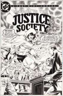 Ordway, Jerry | Jerry Ordway America vs. the Justice Society #2 Cover Original Art (DC, 1985).... | Heritage