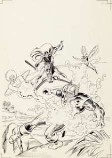 Ciro (Cyrus) Tota Strange #239 Cover Original Art (Semic, 1989)....