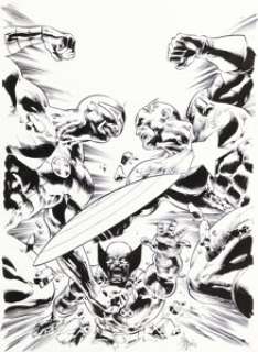 Deodato Jr., Mike - Mike Deodato Jr. New Avengers Vol 2 #24 Cover Original Art (Marvel, 2012)....