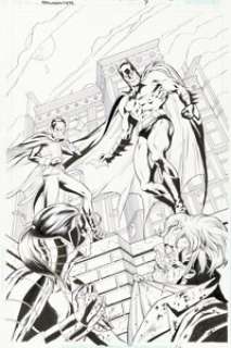 Richards, Cliff - Cliff Richards and Art Thibert Batman: Streets Of Gotham #7 Splash End Page 9 Original Art (DC, 2009)....