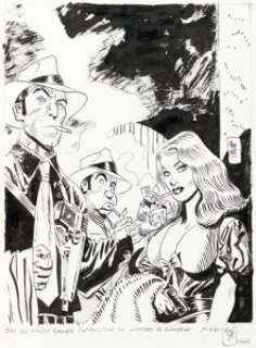 Bernet, Jordi - Jordi Bernet The Complete Torpedo #5 Unpublished Cover Original Art (2014). ... (Total: 2 Original Art)