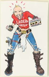 Hewlett, Jamie | Jamie Hewlett Tank Girl CU Magazine Cover Original Art (EMAP Frontline Limited, 1989).... | Heritage