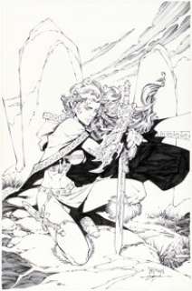 Randy Green and Jonathan Sibal - Tales of the Witchblade #6 Cover Original Art (Image, 1998).