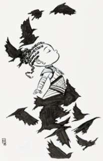 Skottie Young - Shuri #1 Variant Cover Original Art (Marvel, 2018).