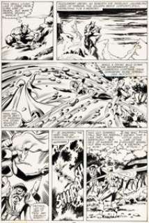 John Byrne and Dan Green The Avengers #187 Story Page 6 Original Art (Marvel, 1979).