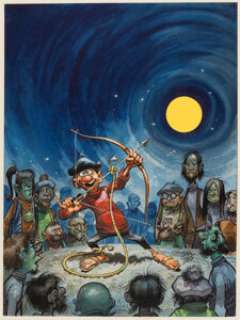 Jack Davis Four Color #1348 - Yak Yak Cover Original Art (Dell, 1962).