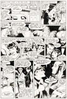 Dave Stevens The Rocketeer Adventure Magazine #1 Story Page 8 Original Art (Comico, 1988).