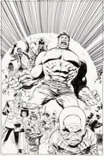 Lee Weeks and Dan Green Hulk 1999 Cover Original Art (Marvel, 1999).