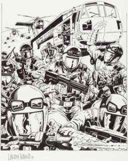Larry Hama and Herb Trimpe G.I. Joe: A Real American Hero #176 Variant Cover Original Art (IDW. 2012).