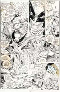 Jim Lee and Art Thibert X-Men #9 Story Page 9 Original Art (Marvel, 1992).