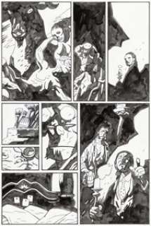 Mike Mignola Hellboy: In the Chapel of Moloch Story Page 5 Original Art (Dark Horse, 2008). | Heritage