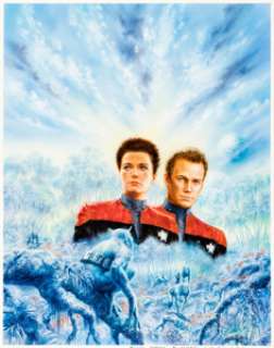 Luis Royo Star Trek Voyager: The Garden #11 Cover Original Art (Editorial Paperback, 1997).