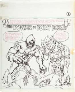 Alfredo Alcala Masters of the Universe: The Power of Point Dread!/Danger at Castle Grayskull Complete Issue Preliminary Original Art Group of 24 (Mattel, 1983). (Total: 24 Original Art)