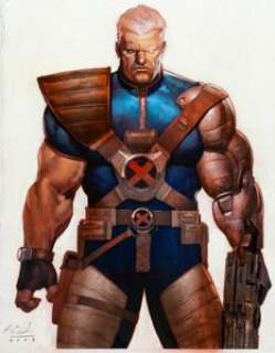 Ariel Olivetti Cable #1 Cover Original Art (Marvel, 2008).