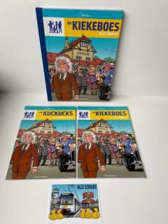 Merho | De Kiekeboes - 132 - Alle eendjes - Luxe gesigneerd met opdrachttekening + 2 promotieuitgaven + postkaart + folders - Cartonné - (2002/2012) | Catawiki