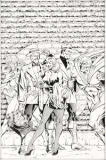 Greg Guler and Karl Kesel Hawk and Dove #4 Cover Original (DC, 1989).