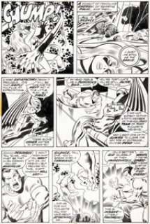 John Buscema and Joe Sinnott Fantastic Four #140 Annihilus Story Page 13 Original Art (Marvel, 1973).