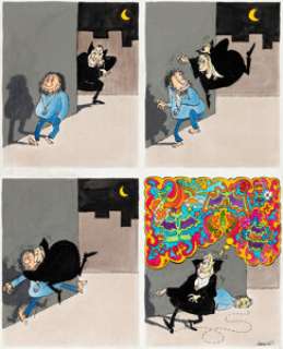 Sergio Aragonés MAD #139 "The Vampire" Complete 1-Page Story Original Art (EC, 1970). | Heritage