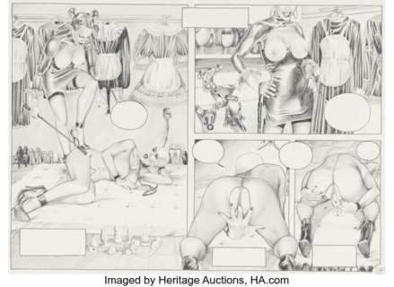 Xavier Duvet Faites-Vous Plaisir Story Page 1 Original Art (2001).