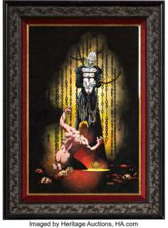 Mike Mignola - Clive Barker‘s Hellraiser #2 Pinhead Pin-up Original Art (Marvel, 1990).