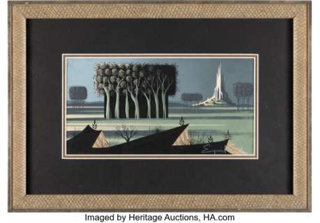 Eyvind Earle - Sleeping Beauty (Walt Disney, 1959), Animation Concept Painting Original Art. | Heritage